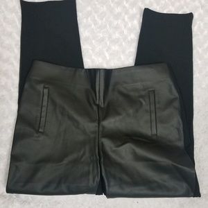 NWT Chico's Juliet Faux Leather Front Ankle Pants